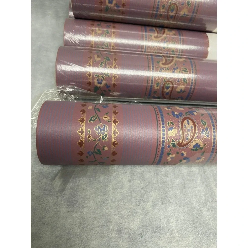 York‎ Vintage 5 Rolls Three Sisters Studio Wallpaper LS 2584 R4 Paisley Floral